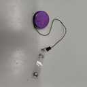 Caroline's Treasures AN1207BR Purple Ribbon for Pancreatic and Leiomyosarcoma Cancer Awareness Retractable Badge Reel, Belt Clip, Multicolor