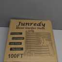 Garden Hose 100ft Water Hose with 10 Function Hose Nozzle Sprayer, Metal Flexible Lightweight Hose Stainless Steel, RV, Marine and Camper Hose, Drinking Water Safe, 3/4" Solid Fittings