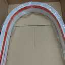 Door Draft Stopper, Strong Adhesive Door Sweep for Exterior and Interior Doors, 39" Length Cuttable Under Door Seal (White, 2 Pack)