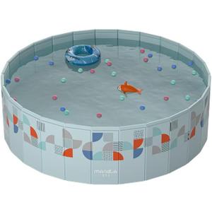 Foldable Swimming Pools Above Ground,Non-Inflatable Kids' and Adults' Outdoor Swimming Prism Round Pool (160cm/62.99inch)