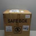 17.71" Tall Large Fireproof Home Safe Box with A4 Fireproof Document Bag, 2.8 Cu Ft Digital Fire Proof Safe with Electronic Keypad and Removable Shelf for Home Document Cash Firearm Medicine