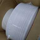 KIRE 100PCS Disposable Plates - White with Gold Rim Plastic Plates - Includes 50Pieces 10.25inch Dinner and 50Pieces 7.5inch Dessert/Salad Plate for Mother's Day/Wedding/Spring Party/Graduation
