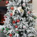 Christmas Ball Ornaments, 30 Pcs 2.36 Inch Red White Green Small Plastic Decorative Hanging Ornaments for Indoor Outdoor Christmas Tree Wreath Christmas Party Decorations Supplies - 10 Patterns