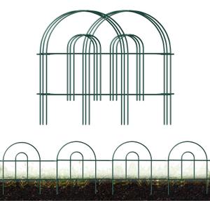 FOREHOGAR Decorative Garden Folding Border Fence, Metal Wire Edging Flower Fence Panel 18in X50ft Outdoor Patio Landscape