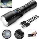 Flashlights High Lumens Rechargeable - 900,000 Lumen High Power Flashlight, 5 Modes with Long Runtime, IPX6 Waterproof, High Powered Flash Light for Camping, Outdoors