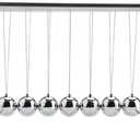 CERROPI Newtons Cradle Pendulum with 7 Balls, Classic Swing Newton Balance Ball, 30+ Sec Swingtime, Science Physics Gadget, Desk Toys & Office Gadgets for Desk Decorations