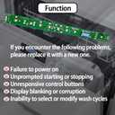Dishwasher Control Board Replacement, Dishwasher User Interface Control Board Compatible with Part Number WD21X31902 WD21X31902C WD21X31902C WD21X23462 WD21X26179 WD21X32000