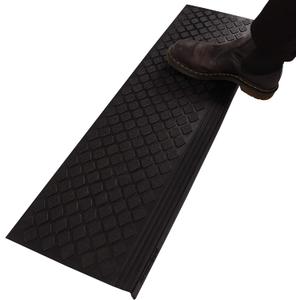 Rubber Stair Treads Non-Slip Outdoor 35x10 (5-Pack)  Anti-Slip Step Mat with Nosing