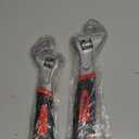 2 Pcs Adjustable Wrench Set, 12/10/8/6 Inch, Crescent Soft Grip Non-Slip Wrench with Laser Etched SAE Graduations for Home, Garage, Workshop and DIY