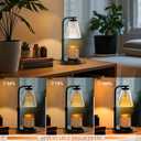 Candle Warmer Lamp Adjustable Height & Dimmable, Electric Candle Warmers for Jar Candles, Home Decor Lamp with Timer, Perfect Gifts for Women Men, Safe Night Light for Bedroom Office (Black)