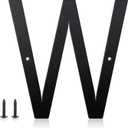 8 Inch House Numbers and Metal Letters for Outdoor Signs, House Numbers for Outside, Aluminum Address Letters and Numbers for Door, Mailbox, Garden, Perfect for Home or Office (Letter W)