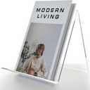 Acrylic Book Stand, Book Display Holder 8.5 x 11, Clear Acrylic Display Easel Transparent Display Stand Holder Tablet Holder for Album, CD, Magazine, Picture, Plate, Artworks, Phone, Tablet