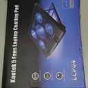 Kootek Laptop Cooling Pad, Laptop Cooler with 5 Quiet Fans for 12"-17" Computer PC Notebook Gaming Laptop Fan, Height Adjustable Laptop Cooling Stand Laptop Accessories, Blue