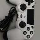 Wireless Controller Dual Vibration Game Joystick Controller for Ps4 Controller/Slim/Pro,Compatible with PS4 Console (black)