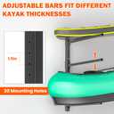 Ultrawall Kayak Storage Rack, Adjustable Wall Mounted Kayak Holder for Garage, Heavy Duty Kayak Hanger for Canoe, Paddleboard, Indoor & Outdoor Use