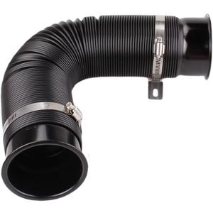 BARTOO 3" Turbine Intake Pipe, Cold Air Intake Pipe 76MM Adjustable Flexible Hose Tube Car Cold Air Turbo Intake Inlet Pipe Universal Cold Air Intake Filter, Black