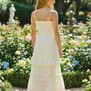 Sunny Spirit Girls Summer Dress for Tween Girl Teen Kids Sundress Maxi Boho Smocked Flowy 2-Way Layered Skirt 5-14 Years