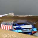 Mattel Disney and Pixar Cars Playset with 2 Toy Cars, Lightning McQueen & Francesco Bernoulli, GRC Jumping Raceway Track Set with Kid-Powered Booster