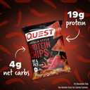 Quest Nutrition Tortilla Style Chips, Hot & Spicy, 19g of High Protein, 4g Net Carbs, Gluten Free, 1.1 Ounce (Pack of 12)