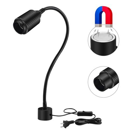 10W Magnetic Work Light, Magnet Desk Lamps With Adjustable Fucos and Flexible Gooseneck, Sewing Machine Light, LED Task lights for Work Bench, lathe, Bandsaw, Industrial