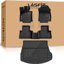 LASFIT Floor Mats for Lexus NX NX350/NX250 2022-2026 with Cargo Mat | Not Fit for NX350h/ NX450h+, All Weather TPE Custom Fit Floor Liners, Full Coverage Secure-Fit Car Mats, Easy to Wash
