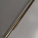 1-1/8 Inch Diameter Antique Gold Curtain Rods with Knurl Design Finial, 36-72 inch Telescoping Double Curtain Rods for window width 24-68 inch, Drapery Rods for Bedroom,Living Room