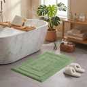 GRANNY SAYS Sage Green Bathroom Rugs Non Slip, 20" x 32", Bathroom Rugs WashableBath Rugs for BathBath Mats for Bath Floor, Microfiber Bath Mat for Tub, Absorbent Shower Rug