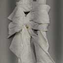 Hungdao 2 Pack Large White Wreath Bows 12x18 Waterproof Fabric Bows Outdoor Wedding Decorative Farmhouse Ornaments for Valentine Wedding Party Hanging Wall Front Indoor Decor