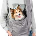 ARELLA Dog Sling Carrier for Small and Medium Dogs 10-17 lbs with Comfortable Adjustable Padded Shoulder Breathable Mesh for Travel Hands Free Daily Walk Outdoor Activities PDS08G