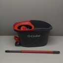 O-Cedar EasyWring Microfiber Spin Mop, Bucket Floor Cleaning System, Red, Gray, Standard