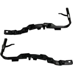 Set of 2 Front Driver and Passenger Side Bumper Cover Retainer Bracket Black Textured Plastic For 2008-2016 Chrysler Town and Country 2011-2020 Dodge Caravan 5113137AA 5113136AA CH1042120 CH1043120