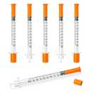 0.5mL Syringe 30G 5/16 Inch U-100 8mm, Individually Wrapped, Pack of 25