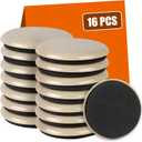 16PCS Furniture Sliders, 2 12/25" Furniture Sliders for Hardwood Floors, Reusable for Carpet, Heavy Duty Furniture Movers Sliders, Carpet, Floor Protectors (Beige)