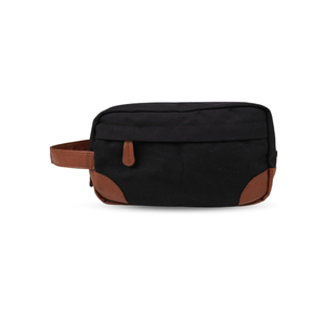 Toiletry Bag with Hanging Dopp Kit for Men, Water Resistant, Large Capacity Canvas Shaving Bag Perfect for Travel Toiletries Accessories - 10 Inch - Black