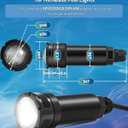 1.5 Inch LED Pool Light for Inground Pools - RGBW 18W Color Changing Underwater Pool Spa Light Fits Pentair IntelliTouch/EasyTouch Control | 50Ft Cord, Remote, Transformer | 7 Colors & 9 Dynamic Modes