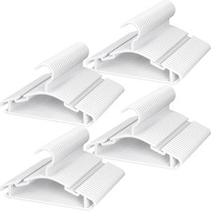 GoodtoU Baby Hangers 100Pack Kids Plastic Baby Clothes Hangers for Closet Small Children Infant Toddler Child (White)