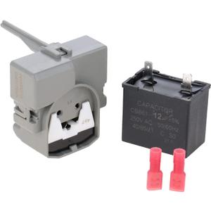 W10197428 W10189190 TSD2 Refrigerator Start Device Compressor Run Capacitor W10662129 Fit for Whirlpool Kenmore Refrigerator Freezer,241527803 241941003 2255198,12vf-AMI PARTS