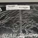 Motorcycle Rear View Mirrors, Adjustable 360° Rotating Stealth Wind Wing Side Mirrors Compatible with Kawasaki Z400 Z650 Z900 Z1000 Duke 125 200 250 (White Mirror with Light)