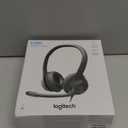 Logitech H391 Wired Headset for PC/Laptop, Stereo Headphones with Noise Canceling Microphone, USB-C, in-Line Controls, Works with Chromebook - Graphite