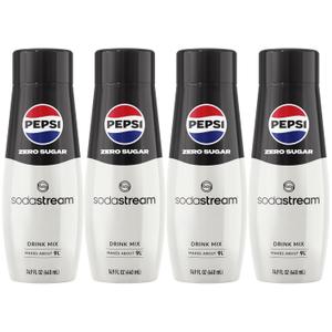 SodaStream Pepsi Zero Sugar Beverage Mix (440ml, Pack of 4), Best By: 06/07/26