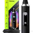 Nose Hair Trimmer for Men & Women  USB Rechargeable Clipper with LED Display, Dual-Edge Blades, 7600RPM Motor, IPX6 Waterproof, Painless Ear & Eyebrow Trimmer