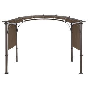 Universal Doubleton Steel Pergola Replacement Cover for Pergola Structures L-PG080PST, 80''x 205'' (Brown)
