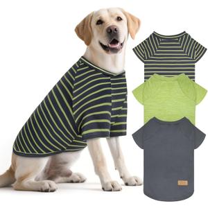 KYEESE 3Pack Dog Sweater, Soft Pet Sweatshirt Stretchy Pullover Dog Sweater for Dogs Girl Boy, Fleece Lightweight Pet Shirt Clothes with Sleeves, 2XL
