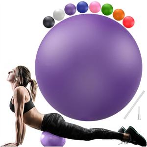 PL-0003 Soft Exercise Ball, Anti-Burst Yoga Ball Chair Supports 2200lbs PL-0003 (Small(25cm))