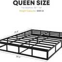 9 Inch Queen Box Spring, High Profile Queen Size Box Spring Only, Sturdy Metal Frame Mattress Foundtion, Easy Assembly, Noise-Free