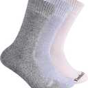 Timberland womens 3-pack Ribbed Marled Boot Socks (One Size, Grape Leaf)