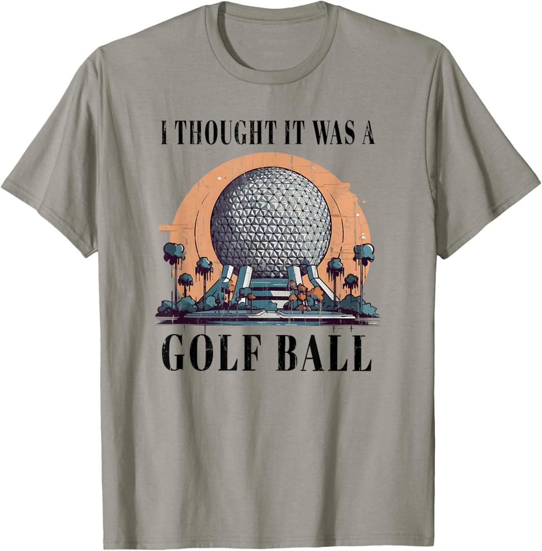 I Thought It was A Golf Ball, Funny Golf Ball T-Shirt 2XL
