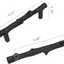 8PCS 3inch Hole Center Tree Branch Black,Dresser Handles Modern Alloy Cabinet Handles Drawer Pulls Leaf Handle,Modern Style