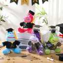 Leyndo 8 Set 2026 Graduation Stuffed Animal Plush Dinosaurs for Kids Bulk 5.5'' #1 Grad Stuffed Animal with Grad Cap Cards and Bags for College High School Preschool Kindergarten Party Favor