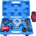 Rear Drive Axle Differential Installer Remover Tool Kit, Compatible with BMW E70 E90 E91 E92 X3 X5 X6 RWD 4WD, Replace for 335040 335050 335060 335080 230020, with Carrying Case & Gloves (10pcs)